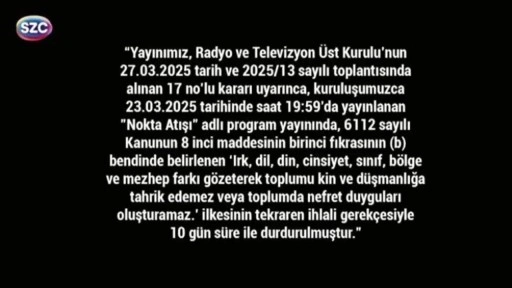 Sözcü TV karartıldı: 10 gün boyunca yayın yok!