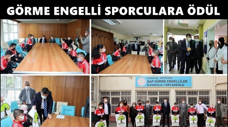 Spor malzemeleriyle &ouml;d&uuml;llendirdi...