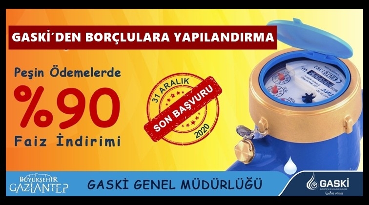 Su borcunun faizinde y&uuml;zde 90 indirim