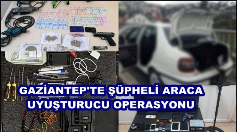 Ş&uuml;pheli ara&ccedil;tan uyuşturucu &ccedil;ıktı!