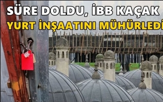 S&uuml;re doldu, İBB yurt inşaatını m&uuml;h&uuml;rledi!