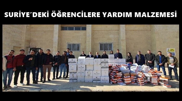 Suriye&rsquo;deki &ouml;ğrencilere yardım...