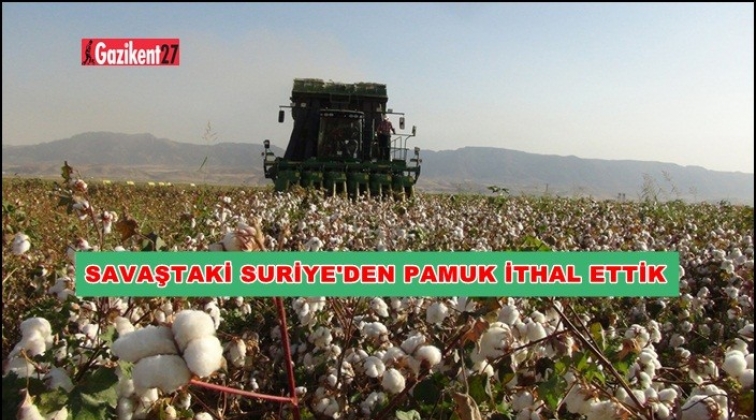 Suriye’den 14.574 ton pamuk ithal ettik