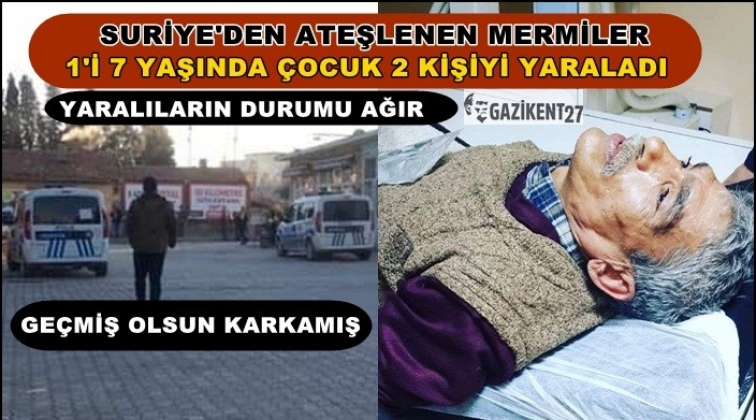 Suriye'den ateşlenen mermi Karkamış'ta çocuğu yaraladı