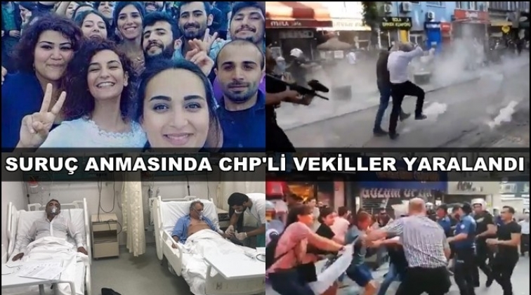 Suruç anmasında CHP milletvekilleri yaralandı