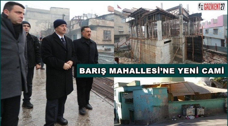 Tahmazoğlu, cami inşaat &ccedil;alışmalarını inceledi