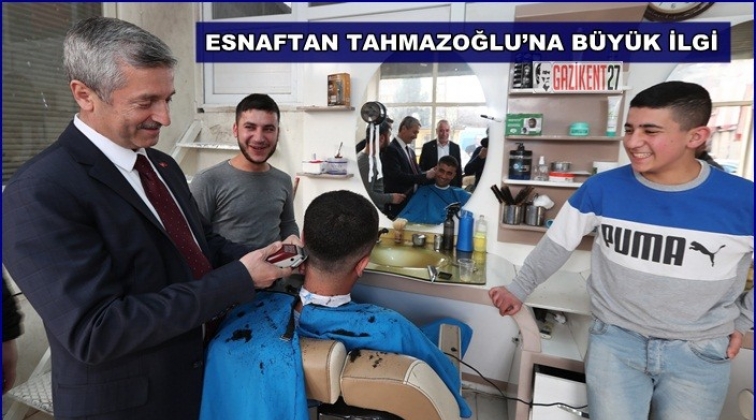 Tahmazoğlu, esnafı ziyaret etti