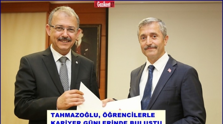 Tahmazoğlu, Sanko &Uuml;niversitesi &ouml;ğrencileriyle buluştu