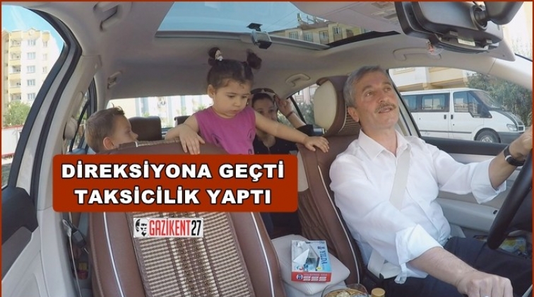 Tahmazoğlu, taksicilik yaptı