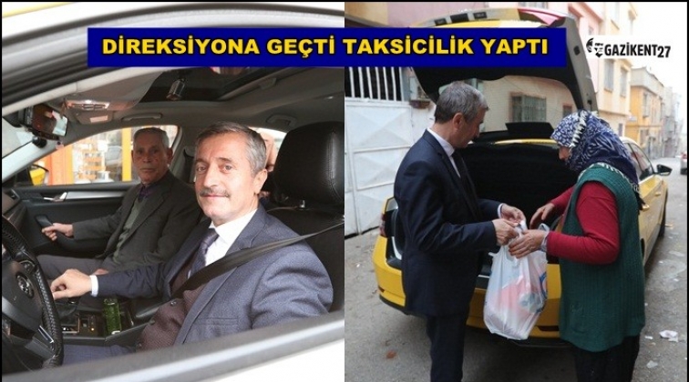 Tahmazoğlu, taksicilik yaptı
