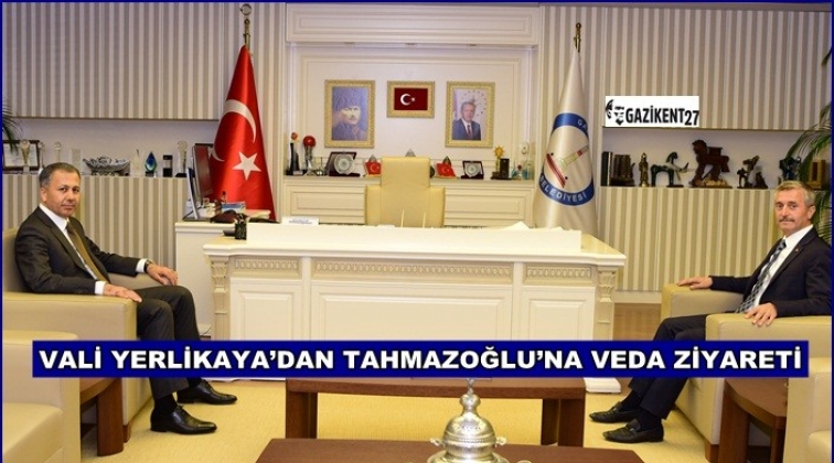 Tahmazoğlu&rsquo;na veda ziyareti