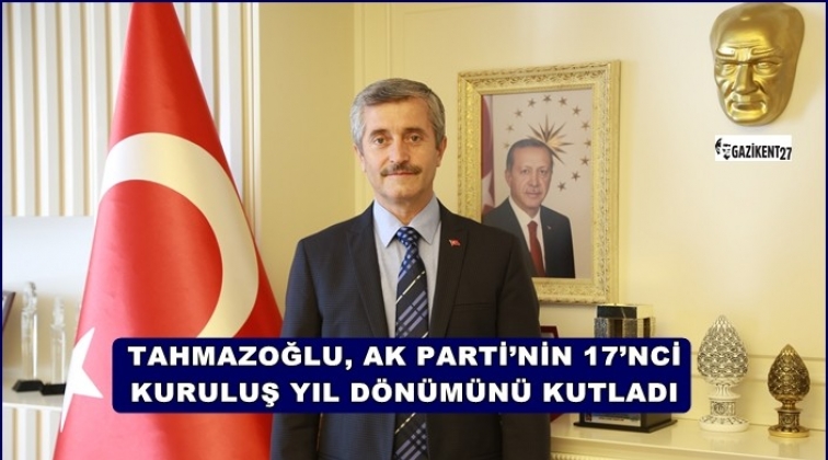 Tahmazoğlu'ndan kutlama mesajı