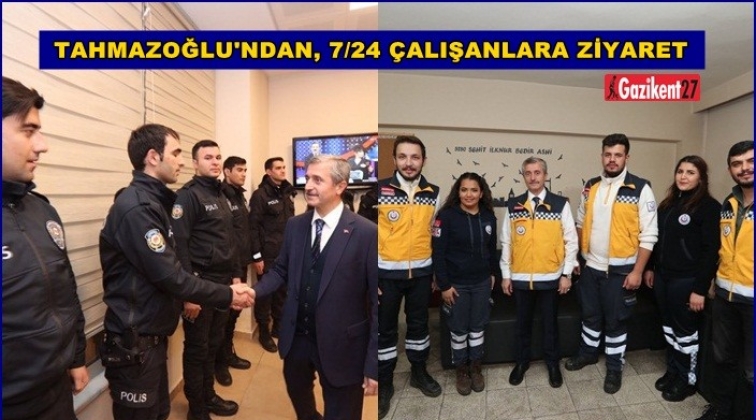 Tahmazoğlu'ndan, yılbaşı gecesi &ccedil;alışanlara s&uuml;rpriz