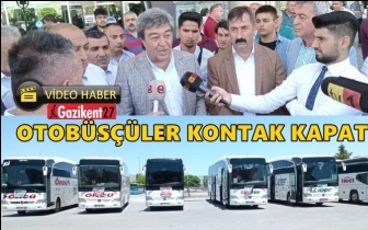 Taksicilerden sonra otob&uuml;s&ccedil;&uuml;ler de kontak kapattı!