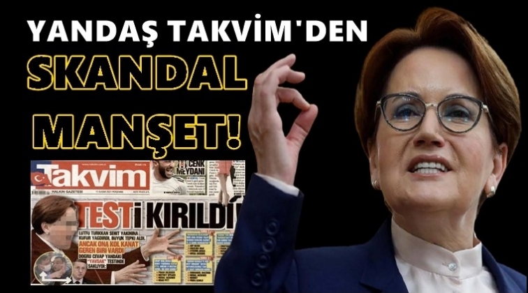 Takvim'den skandal! Akşener'in y&uuml;z&uuml;n&uuml; buzladı!