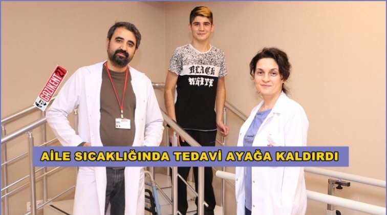 Tam fel&ccedil; teşhisi konmuştu ayağa kalktı