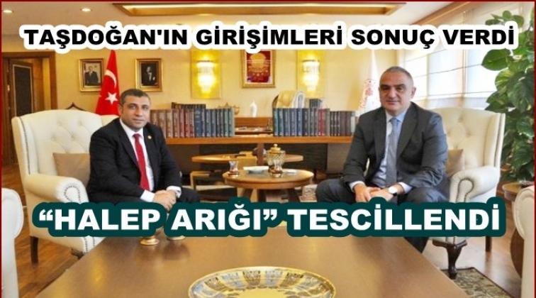Taşdoğan istedi, 'Halep Arığı' tescillendi