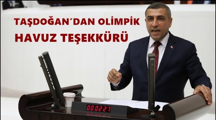 Taşdoğan'tan Olimpik Y&uuml;zme Havuzu teşekk&uuml;r&uuml;