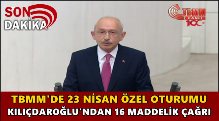 TBMM'de 23 Nisan &ouml;zel oturumu