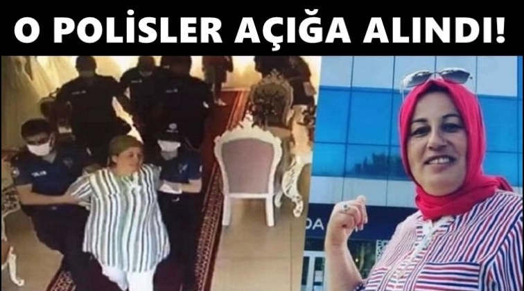 Ters kelep&ccedil;e yapan 2 polis memuru g&ouml;revden alındı!