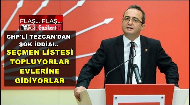 Tezcan: B&uuml;y&uuml;k&ccedil;ekmece'de se&ccedil;menlerin evlerine giriliyor