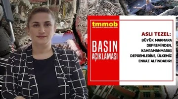 Tezel: Ülkemiz bu büyük acıları hak etmiyor!