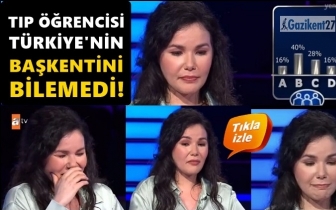 Tıp &ouml;ğrencisi başkentimizi bilemedi!