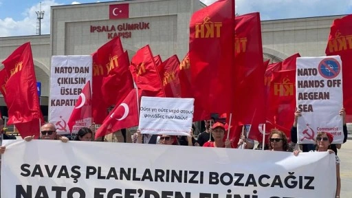 TKH’den İpsala Sınır Kapısı’nda NATO eylemi: 'Halkların katillerine ne toprak ne de su!'