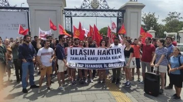 TKP, İstanbul'da ulaşım zammını protesto etti!