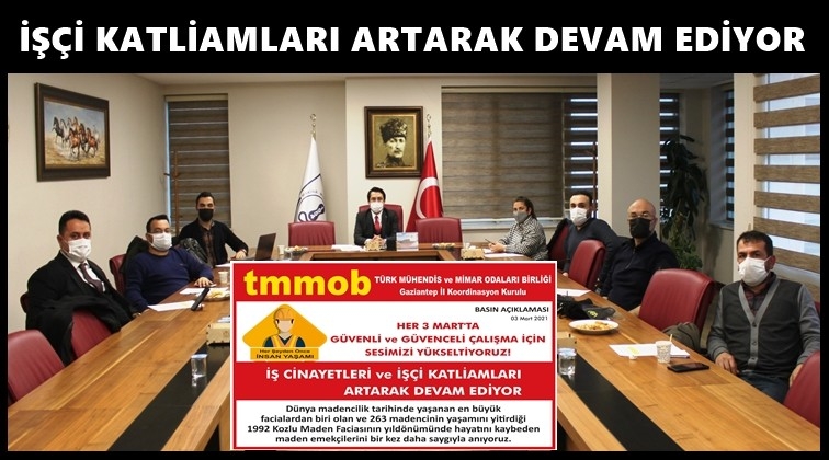 TMMOB, iş cinayetlerine dikkat &ccedil;ekti!
