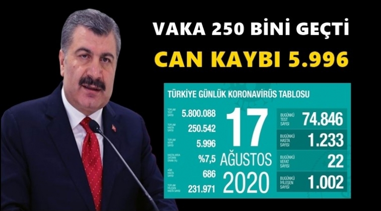 Toplam vaka sayımız 250 bini ge&ccedil;ti!..