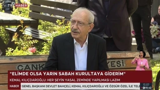 TRT'nin 'Kılı&ccedil;daroğlu' ilgisi: 28 dakika kesintisiz canlı yayın