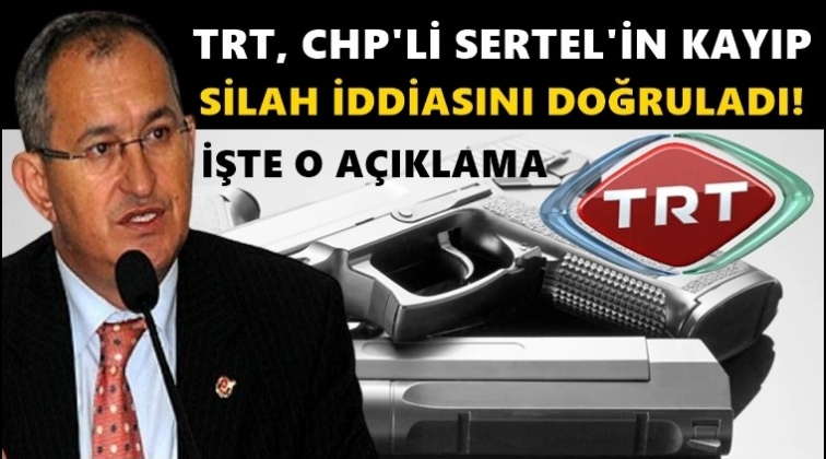 TRT'den kaybolan silahlar açıklaması...