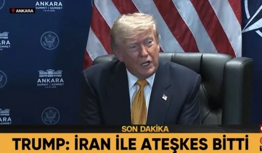 Trump'tan &ccedil;ok konuşulacak s&ouml;zler: İran ile ateşkes bitti!