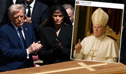 Trump, yapay zeka ile kendisini 'Papa' yaptı!