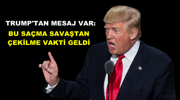 Trump&rsquo;tan Suriye mesajı: Kabile bunlar