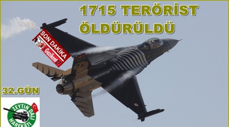 TSK: 1715 terörist öldürüldü