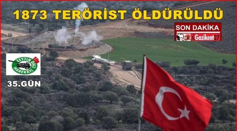 TSK: 1873 terörist öldürüldü