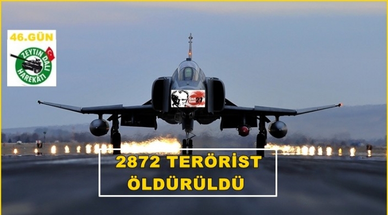 TSK: 2 bin 872 terörist öldürüldü