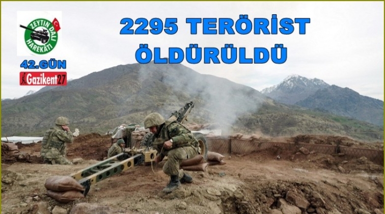 TSK: 2295 terörist öldürüldü