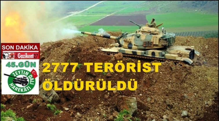TSK: 2777 terörist öldürüldü