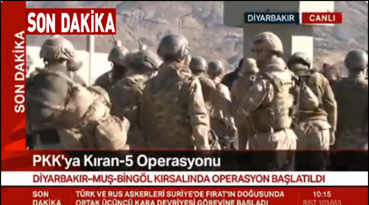 TSK&rsquo;dan 175 timle &lsquo;Kıran-5&rsquo; operasyonu