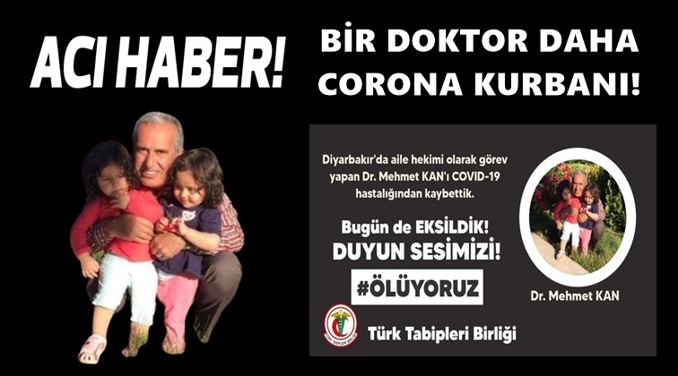 TTB bir acı haber daha duyurdu...