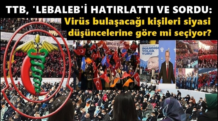 TTB: Vir&uuml;s siyasi d&uuml;ş&uuml;ncelerine g&ouml;re mi se&ccedil;iyor?