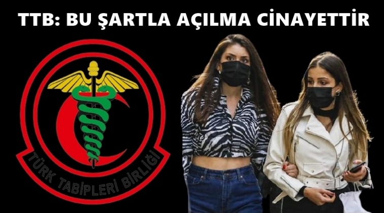 TTB: Yeniden a&ccedil;ılma a&ccedil;ık&ccedil;a cinayettir