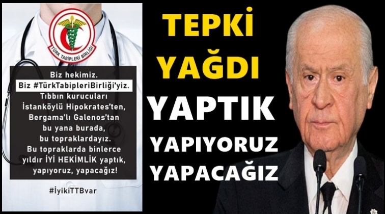 TTB&rsquo;den Bah&ccedil;eli&rsquo;ye yanıt...