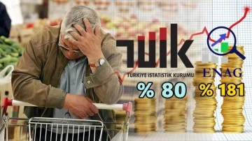 T&Uuml;İK'e g&ouml;re y&uuml;zde 80, ENAG'a g&ouml;re y&uuml;zde 181...