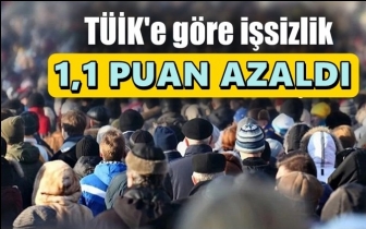T&Uuml;İK'e g&ouml;re, işsizlik 1,1 puan d&uuml;şt&uuml;!