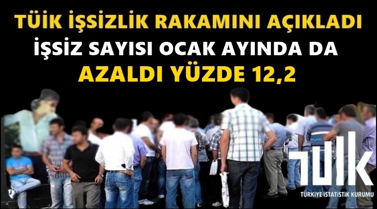 T&Uuml;İK'e g&ouml;re işsizlik Ocak'ta da azaldı!