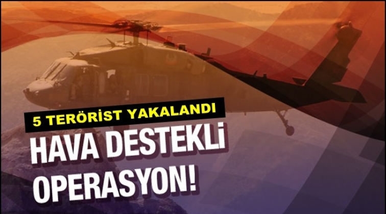 Tunceli'de hava destekli operasyon